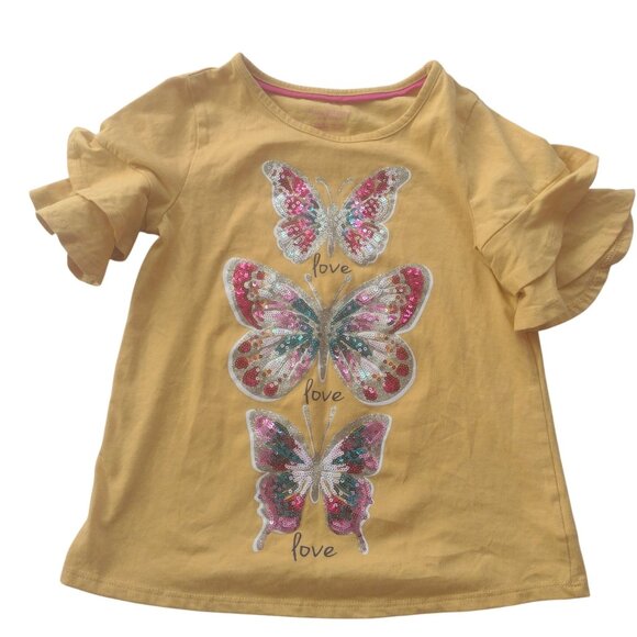 Girls Mixed Clothing Bundle Sz 7 Embroidered Jeans 3 Tops Mini Boden Crewcuts - Picture 10 of 13